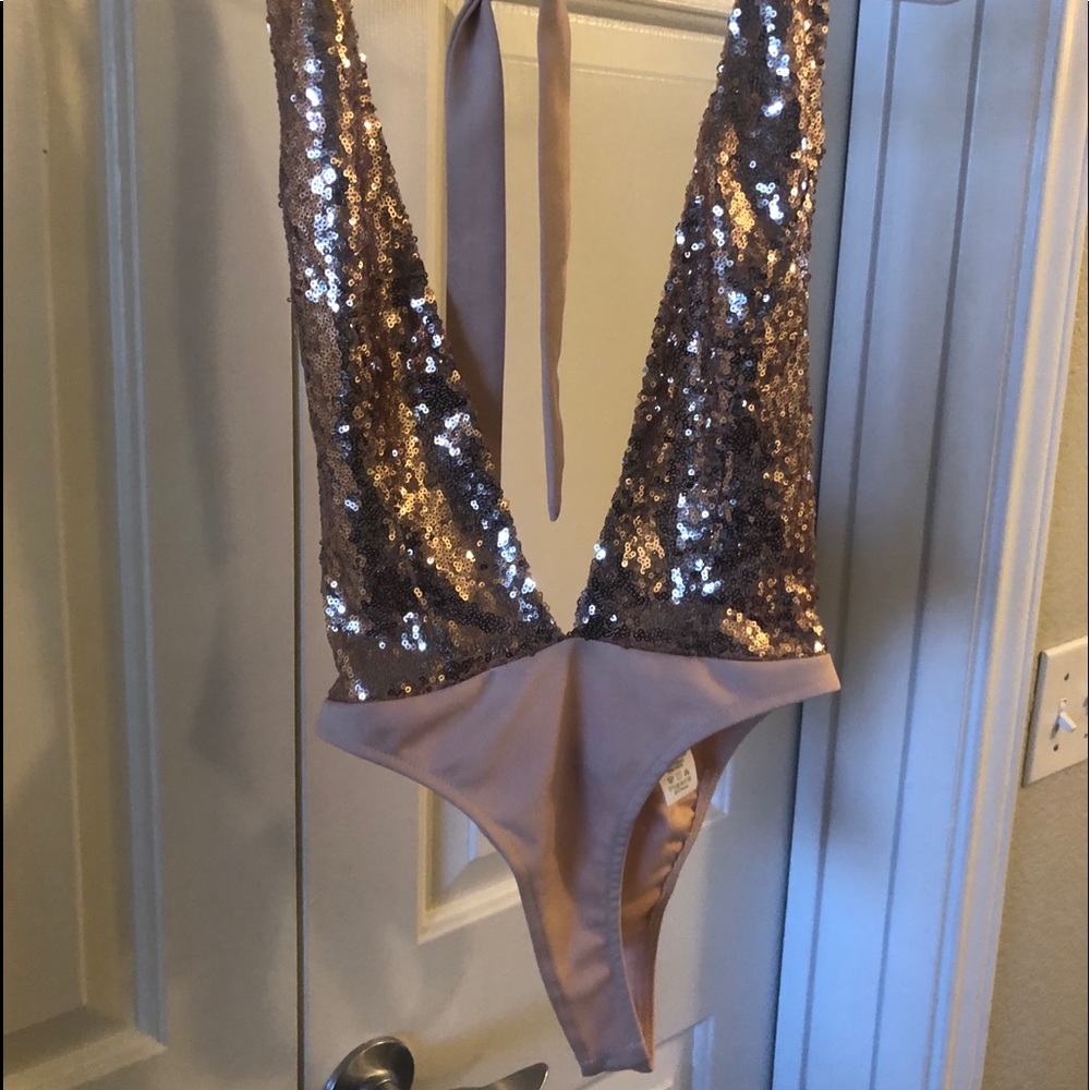 Sequin party bodysuit